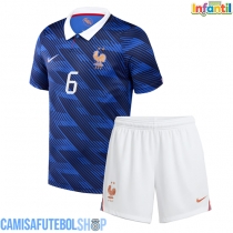 Camisa de time de futebol França Eduardo Camavinga #6 Replicas 1º Equipamento Infantil Mundo 2026 Manga Curta (+ Calças curtas)